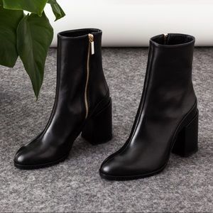 Dear Frances Black Leather Spirit Boots 36